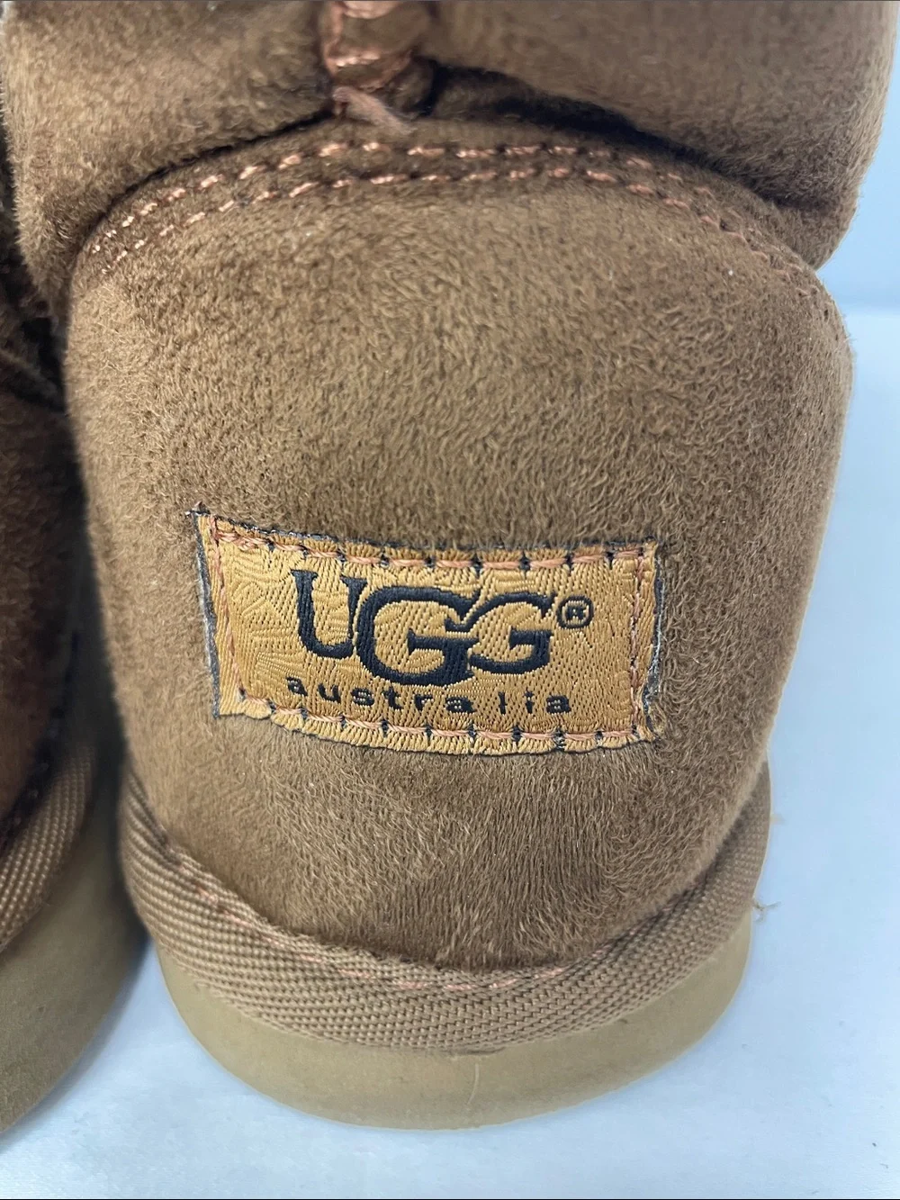 UGG Suede Mid-Calf Winter Boots, Size 9